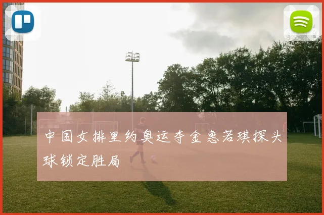 中国女排里约奥运夺金惠若琪探头球锁定胜局